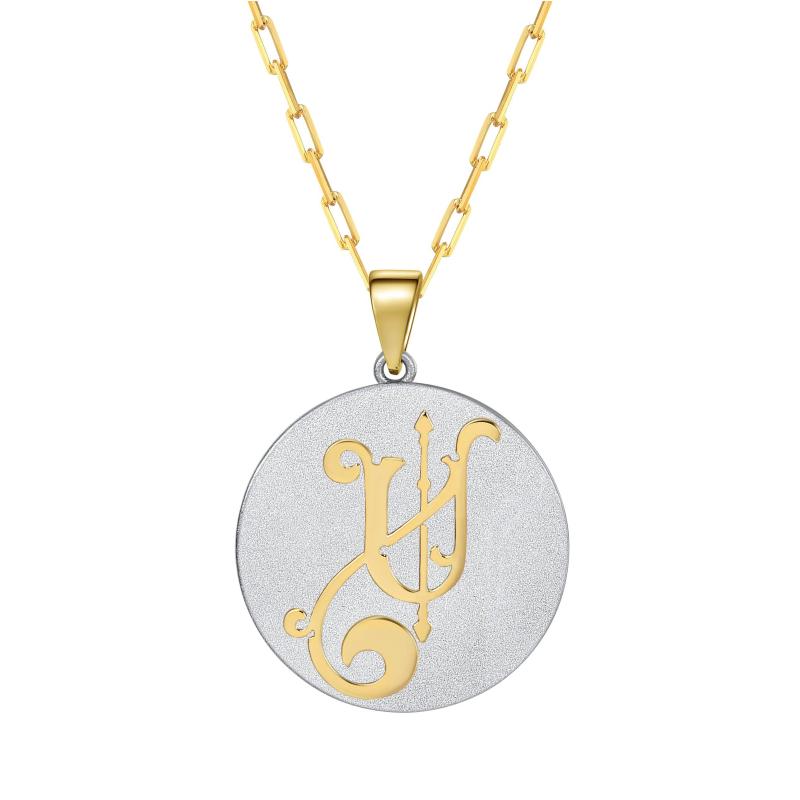 Saints & Saviors* Fancy Initial U Pendant Necklace