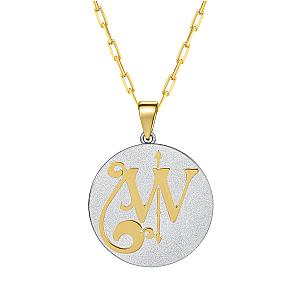 Saints & Saviors* Fancy Initial W Pendant Necklace