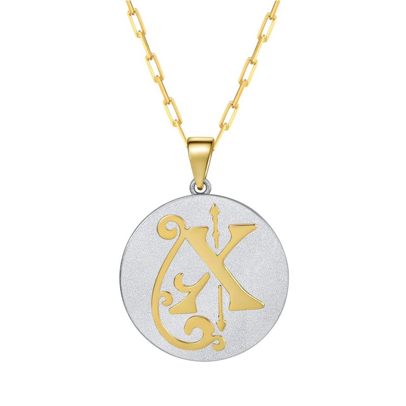 Saints & Saviors* Fancy Initial X Pendant Necklace
