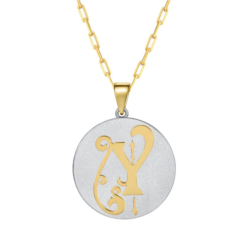 Saints & Saviors* Fancy Initial Y Pendant Necklace
