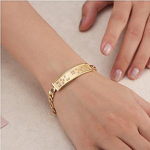 Touchstone* You Got This ID Link Bracelet in Gold