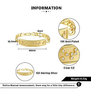 Touchstone* You Got This ID Link Bracelet in Gold