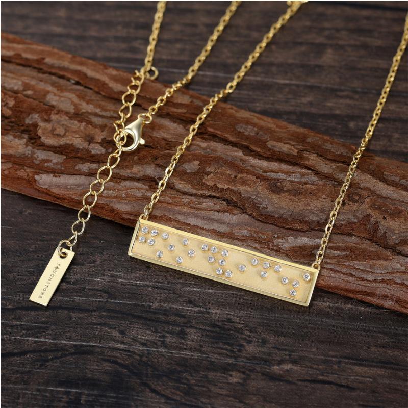 Touchstone GOOD VIBES Mini-Bar Necklace