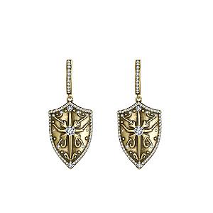 Saints and Saviors Annedore Shield Earrings