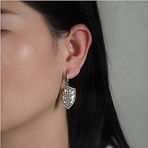 Saints and Saviors Annedore Shield Earrings