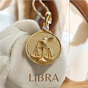 Everwild* Zodiac Libra Raven Necklace
