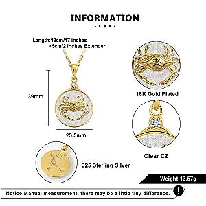 Wild Zodiac CANCER Necklace