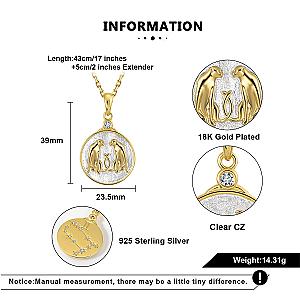 Wild Zodiac GEMINI Necklace