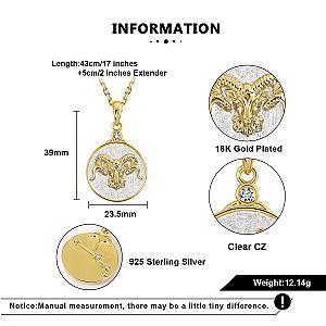 Wild Zodiac ARIES Necklace