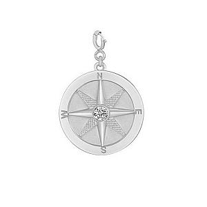Saints and Saviors Compass Pendant We Wander Silver