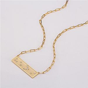Touchstone HE > i Bar Necklace Gold