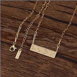 Touchstone HE > i Bar Necklace Gold