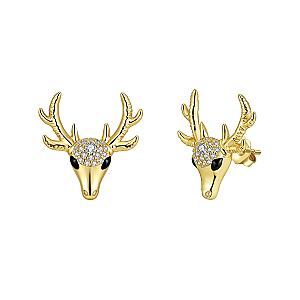 Everwild* Deer Stud Earrings in Gold