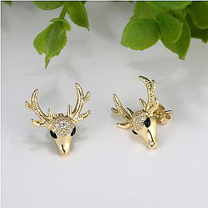 Everwild* Deer Stud Earrings in Gold
