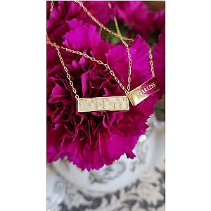 Touchstone Fine FEARLESS Mini-Bar Necklace Gold & Diamonds