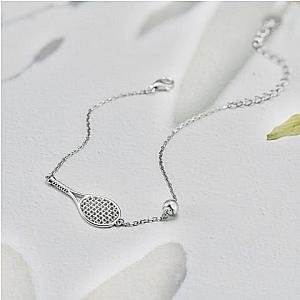 LoveMatch Tennis Ace Racquet Bracelet Silver