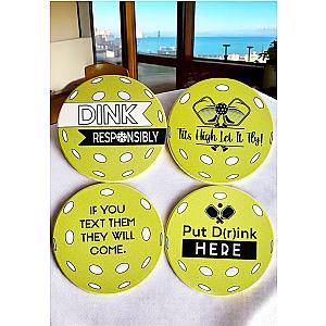 Pickleball Coaster Set B