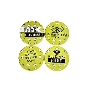 Pickleball Coaster Set B