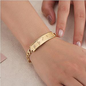 Touchstone* Tribe ID Link Bracelet in Gold