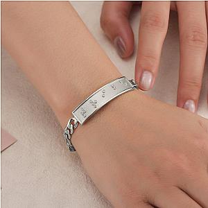 Touchstone* Tribe ID Link Bracelet in Silver