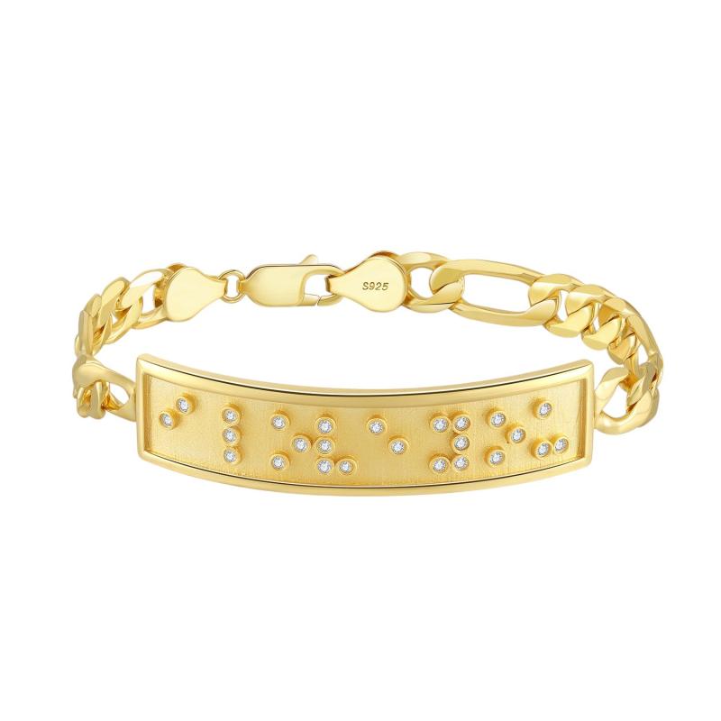 Touchstone* I Love You ID Link Bracelet in Gold