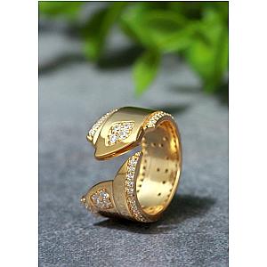 Touchstone* Badass Gold Open Flex Ring