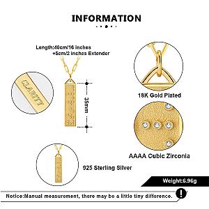 Touchstone* Clarity Bar Necklace Gold
