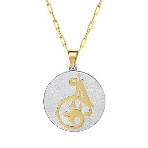 Saints & Saviours* Fancy Initial Pendant Necklace A-Z