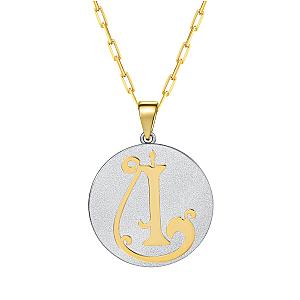 Saints & Saviours* Fancy Initial Pendant Necklace A-Z
