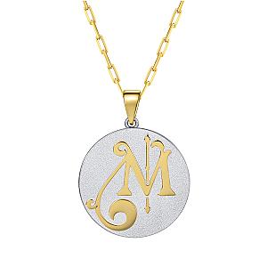 Saints & Saviours* Fancy Initial Pendant Necklace A-Z