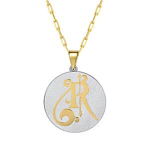 Saints & Saviours* Fancy Initial Pendant Necklace A-Z