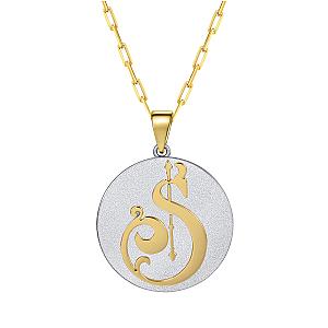 Saints & Saviours* Fancy Initial Pendant Necklace A-Z