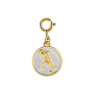 Dainty Fancy Initial Clip-on Pendant Charm A-Z