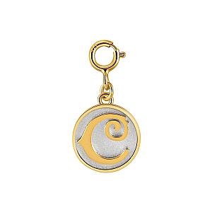 Dainty Fancy Initial Clip-on Pendant Charm A-Z
