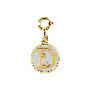 Dainty Fancy Initial Clip-on Pendant Charm A-Z