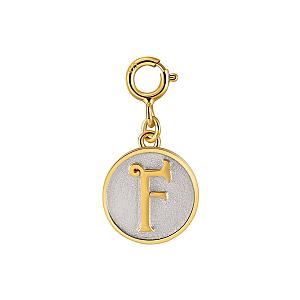 Dainty Fancy Initial Clip-on Pendant Charm A-Z