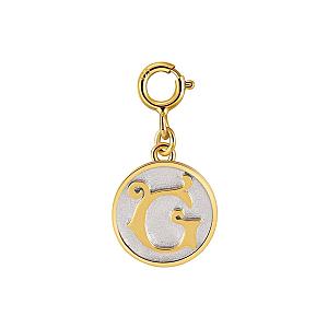 Dainty Fancy Initial Clip-on Pendant Charm A-Z