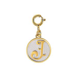 Dainty Fancy Initial Clip-on Pendant Charm A-Z