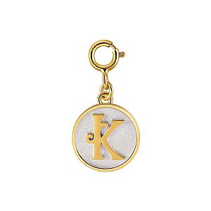 Dainty Fancy Initial Clip-on Pendant Charm A-Z
