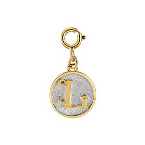 Dainty Fancy Initial Clip-on Pendant Charm A-Z