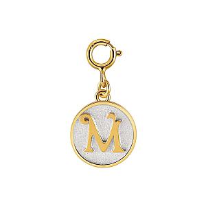 Dainty Fancy Initial Clip-on Pendant Charm A-Z