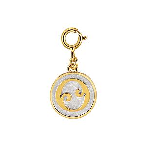 Dainty Fancy Initial Clip-on Pendant Charm A-Z