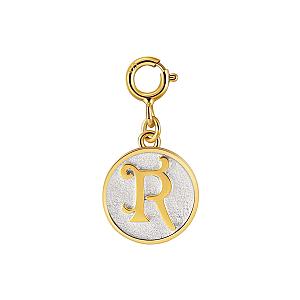Dainty Fancy Initial Clip-on Pendant Charm A-Z