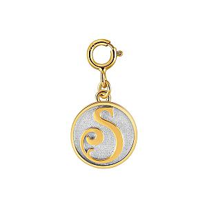 Dainty Fancy Initial Clip-on Pendant Charm A-Z
