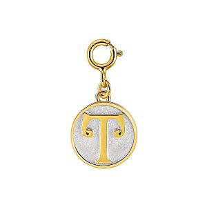 Dainty Fancy Initial Clip-on Pendant Charm A-Z