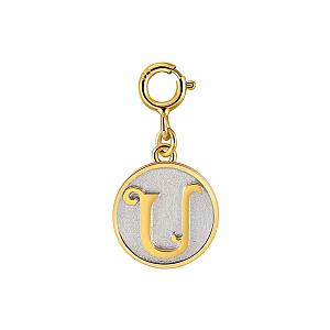 Dainty Fancy Initial Clip-on Pendant Charm A-Z