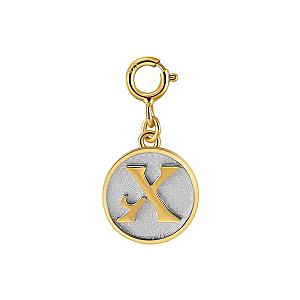 Dainty Fancy Initial Clip-on Pendant Charm A-Z