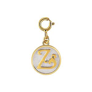 Dainty Fancy Initial Clip-on Pendant Charm A-Z