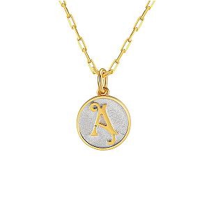 Dainty Fancy Initial Pendant Necklace A-Z