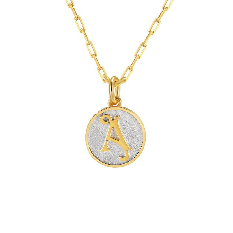 Dainty Fancy Initial Pendant Necklace A-Z